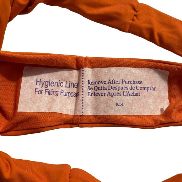 Roxy Wavy Soul Bikini Swim Bottoms Low Rise Soft Stretchy Orange Rust Small - Picture 14 of 16